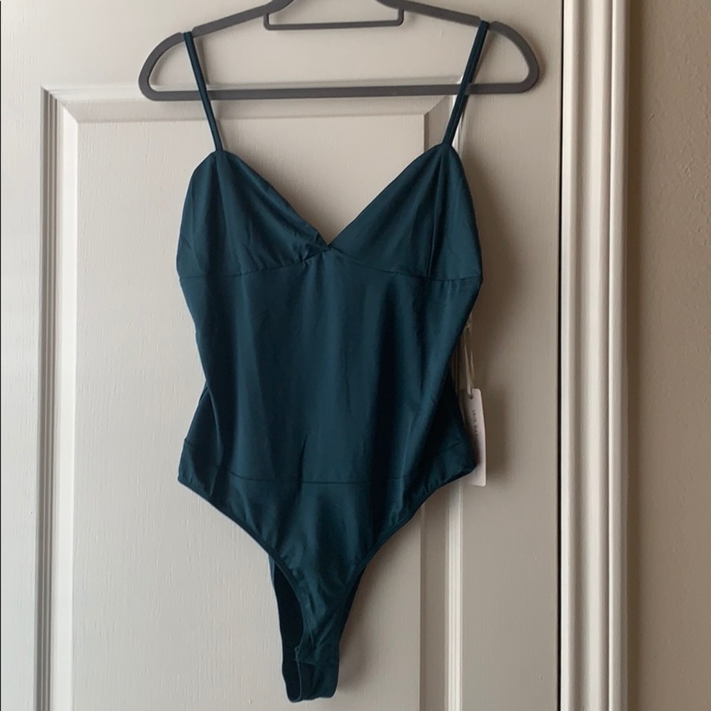 NWT Forever 21 Teal Green/Blue Bodysuit
